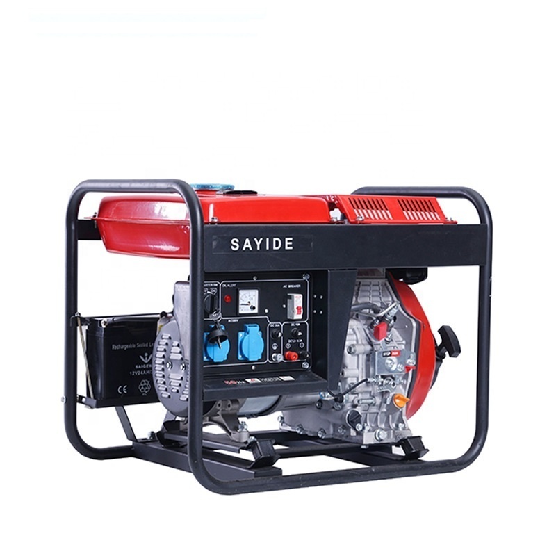 3/5.5/6.5/8/10KW small portable diesel generator set 220V single-phase 380V three-phase portable power generator