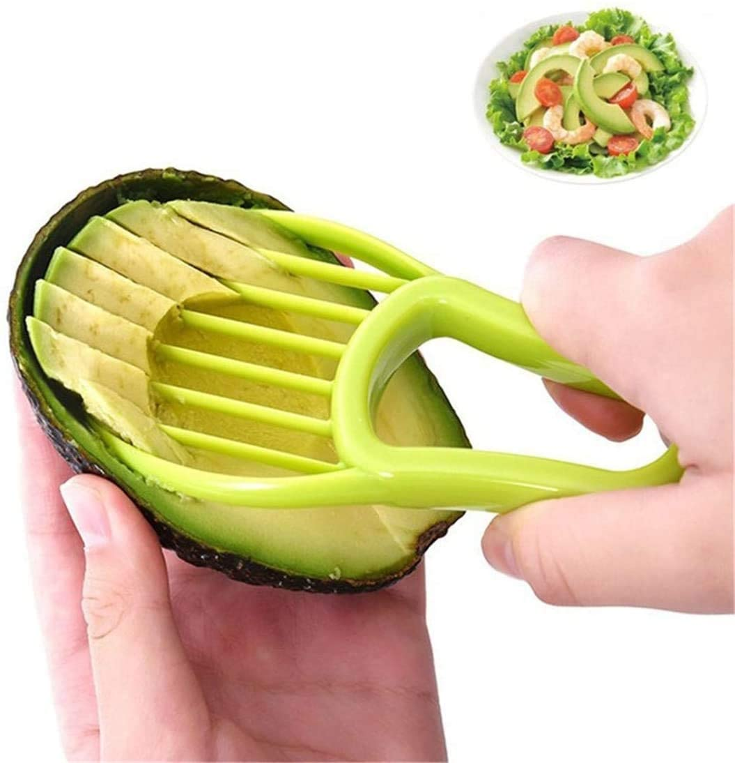 Kitchen Accessories Multi-functional Plastic Avocado Peeler 3 in 1 Avocado Slicer For Vegetable Fruit Tools