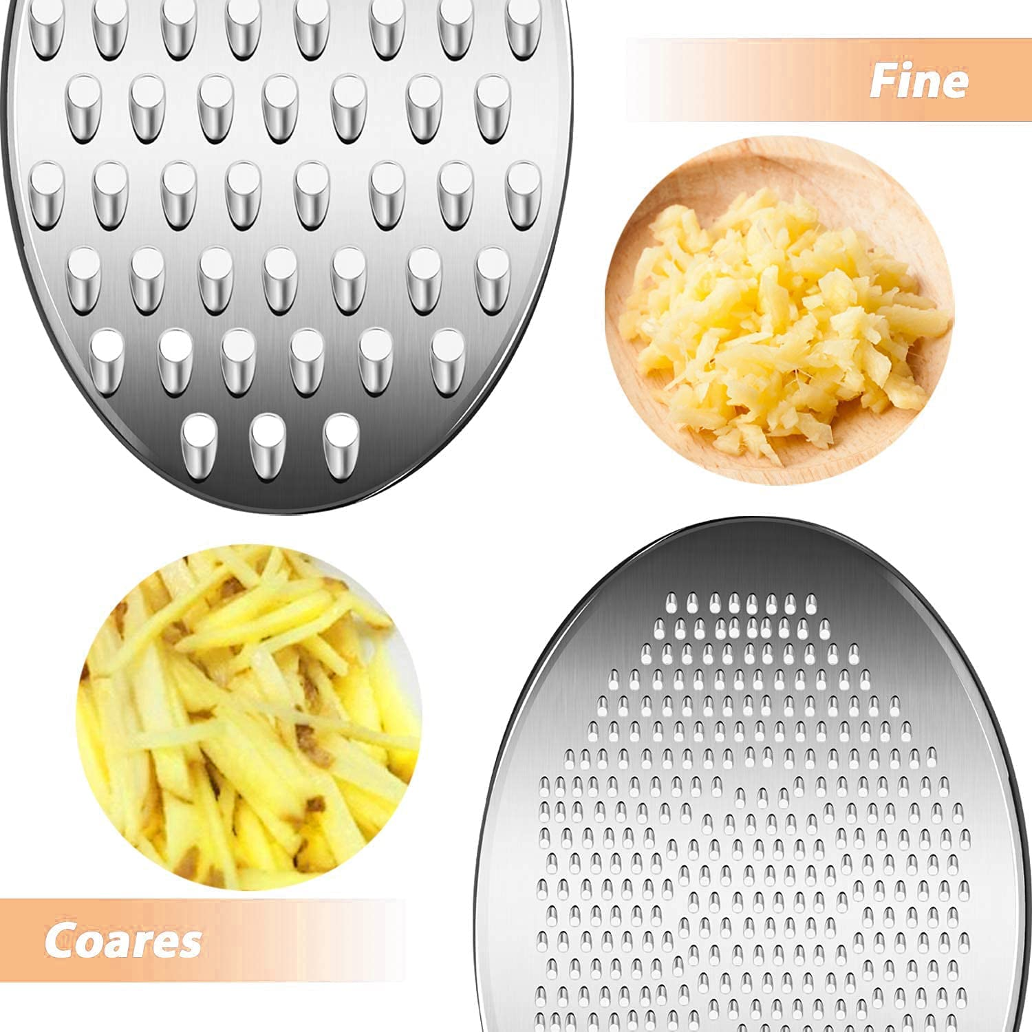 2 IN 1 Cheese Veggies Box Grater Perfect for Hard Parmesan and Soft Cheddar Cheese Grater with Food Storage Container