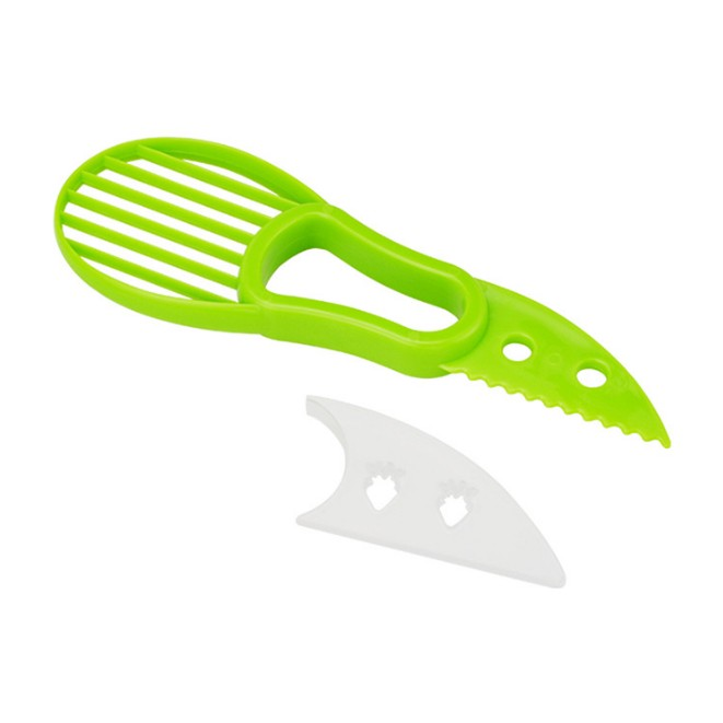 Kitchen Accessories Multi-functional Plastic Avocado Peeler 3 in 1 Avocado Slicer For Vegetable Fruit Tools