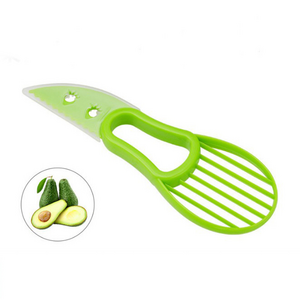 Kitchen Accessories Multi-functional Plastic Avocado Peeler 3 in 1 Avocado Slicer For Vegetable Fruit Tools