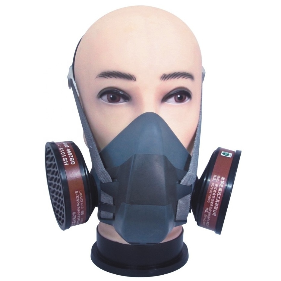 Silicone  gas Mask custom chemical respirator  half face gas mask for Spray paint