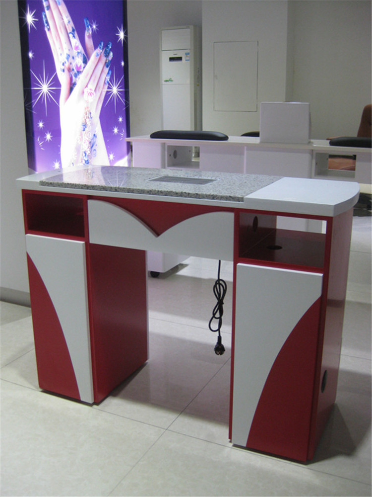 Kangmei factory wholesale nail salon furniture vented nail table used ultra cheap luxury manicure table