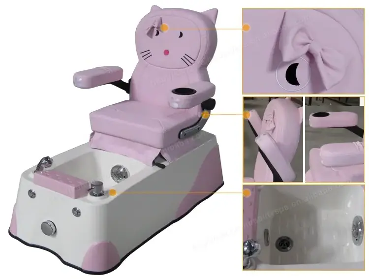 Wholesale Cheap Price Beauty Nail Salon Furniture Electric Pipeless Whirlpool Spa Kids Pedicure Chair