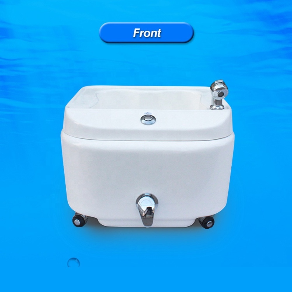 Hot Hydro Eurostyle Nail Salon Pipeless Jet Whirlpool Massage Portable Foot Spa Fiberglass Sink Pedicure Tub with Drain Pump