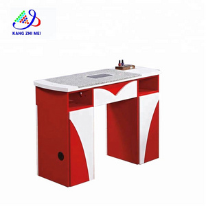 Kangmei factory wholesale nail salon furniture vented nail table used ultra cheap luxury manicure table