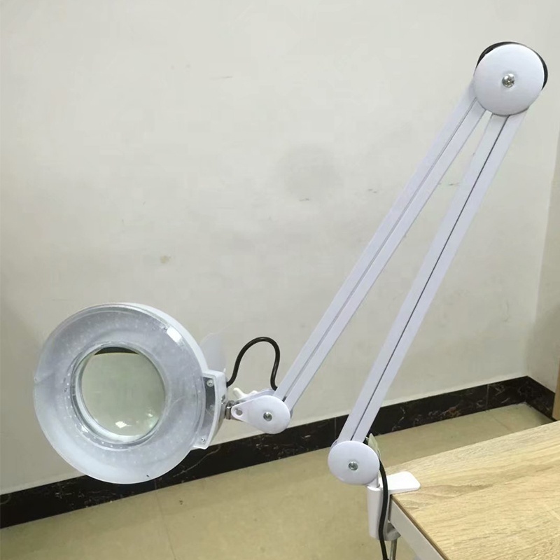 Beauty Salon Clamp Adjustable Table Cold Light 5X 8X 10X Magnifying Lamp beauty salon light