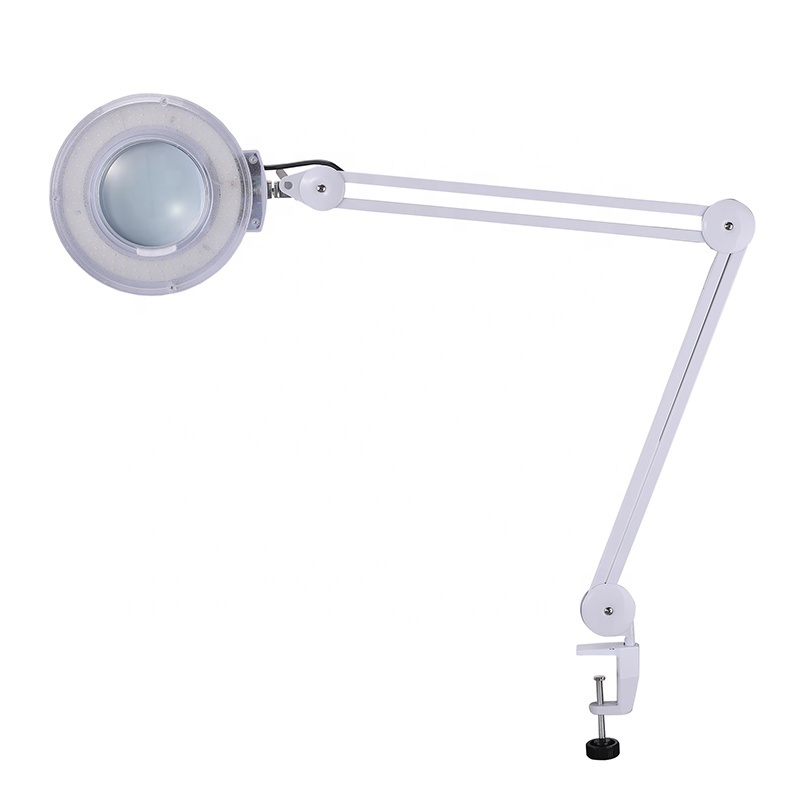 Beauty Salon Clamp Adjustable Table Cold Light 5X 8X 10X Magnifying Lamp beauty salon light