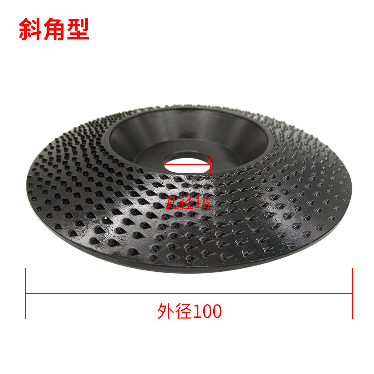 100mm Extreme Shaping Disc 16mm Bore Tungsten Carbide Wood Carving Disc Grinder Disc for 100 115 Angle Grinder Woodworking Tool