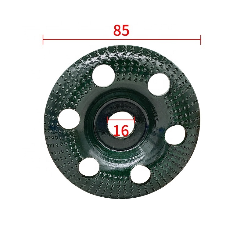 Wood Tungsten Carbide Grinding Wheel Sanding Carving Tool Abrasive Disc for Angle Grinder / Semicircular arc type 125 * 22 hole