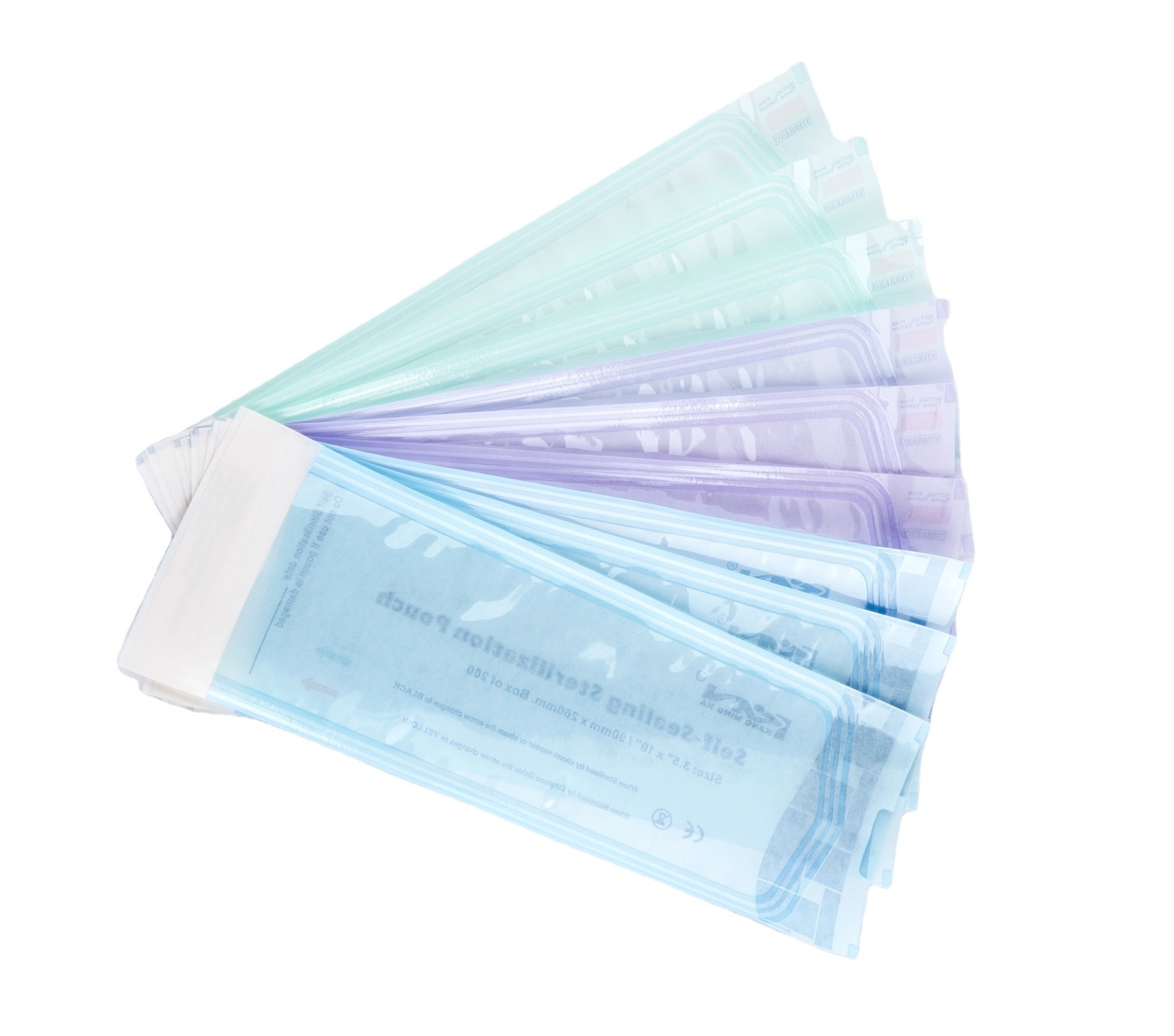 Dry Heat Sterilization Pouches Self Sealing Sterile Packaging Pouch