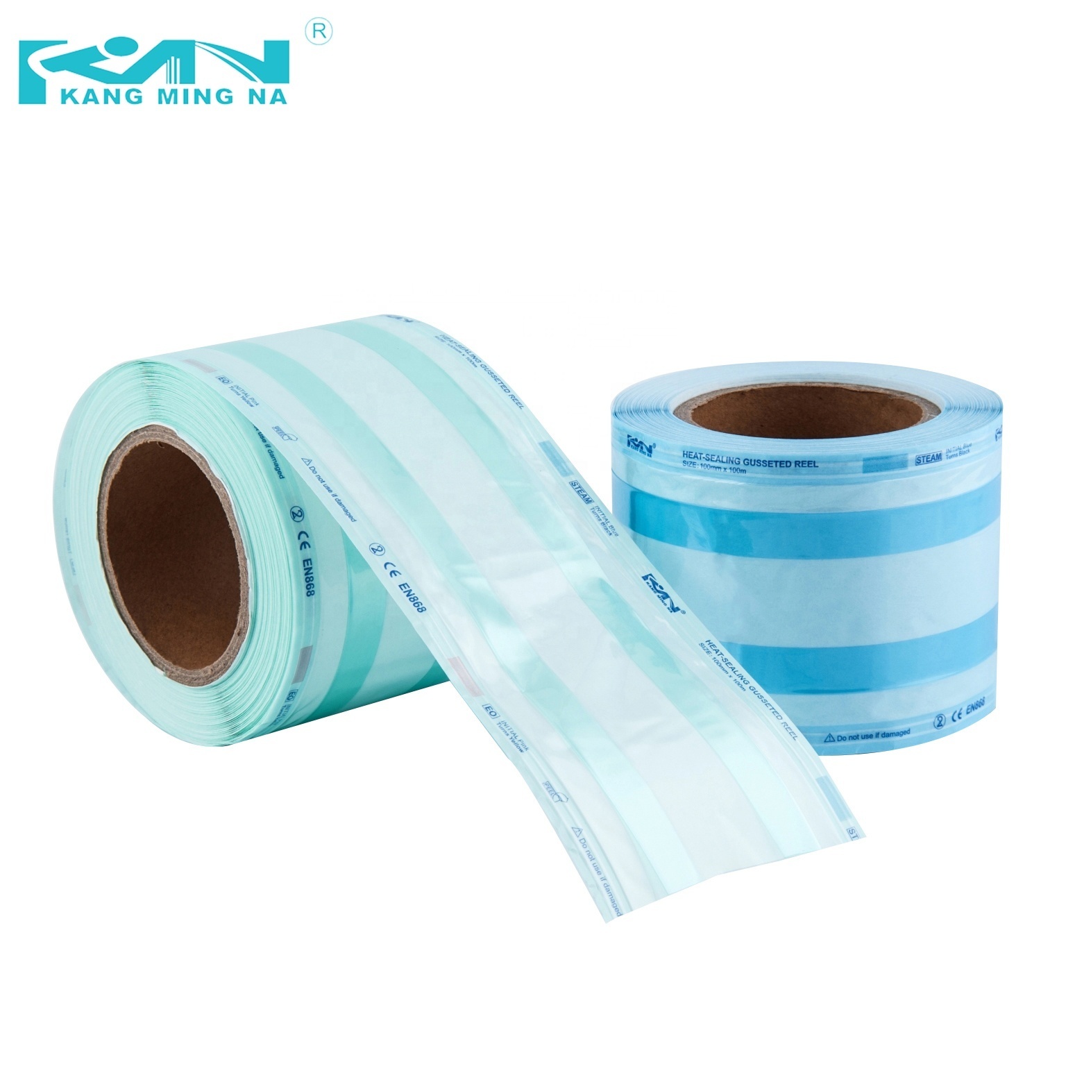 Hospital medical sterilization packing gusset heat sealing pouches reels roll disposable