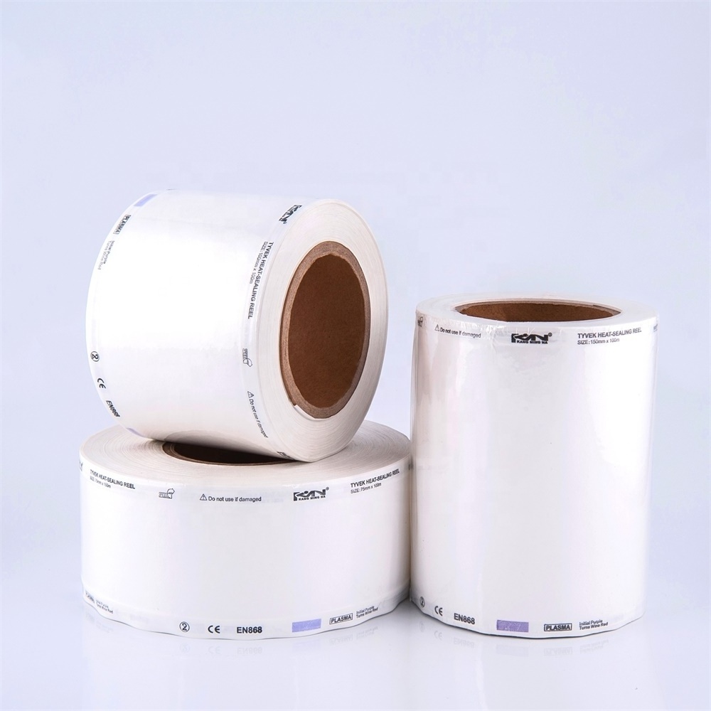 Tyvek Paper Packaging Sterilization Pouch Roll Heat Sealing Tyvek Sterilization Pouch Roll For Medical