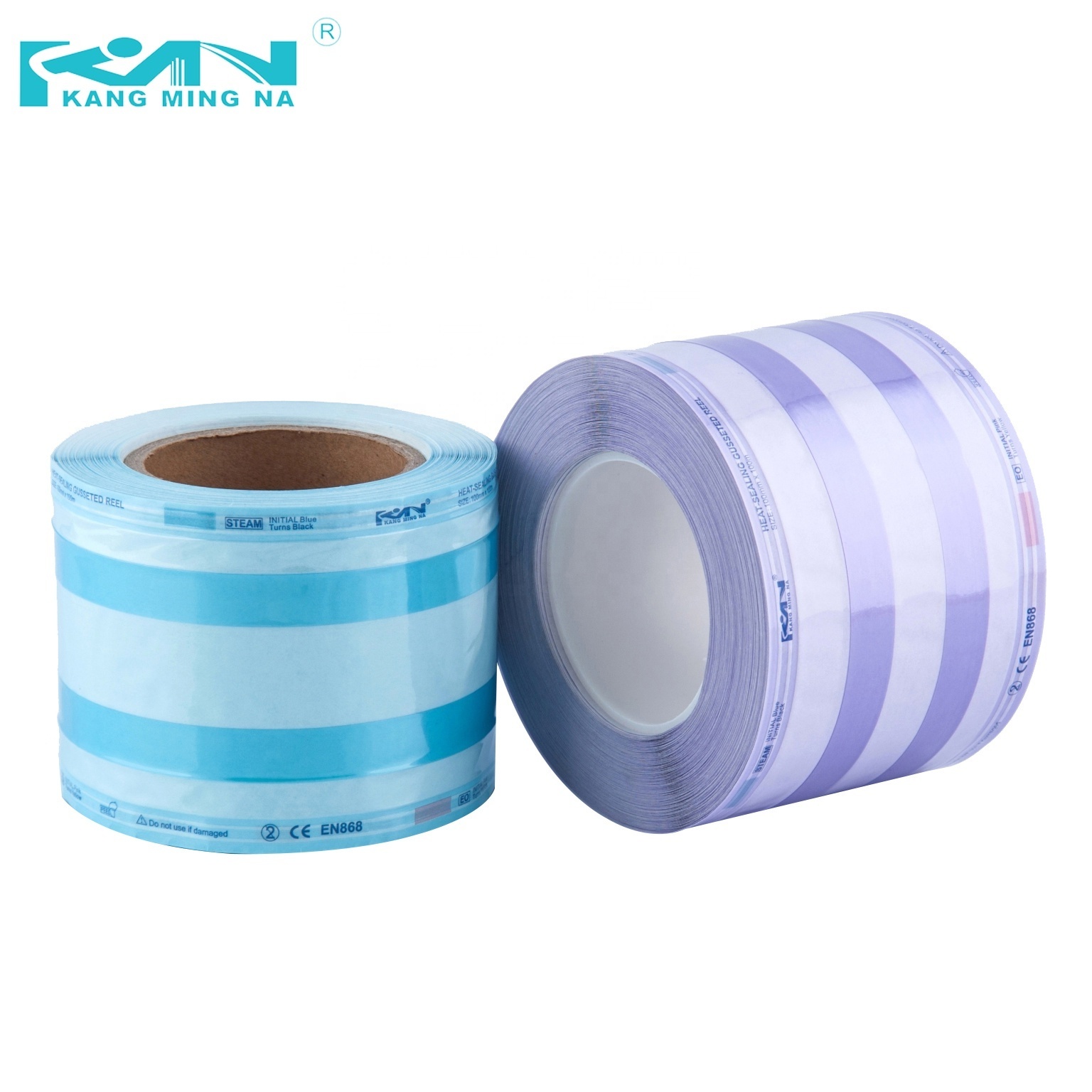 Hospital medical sterilization packing gusset heat sealing pouches reels roll disposable