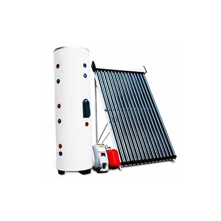 Good price split pressurized vacuum tube 300 liters car top solar water heater shower kit