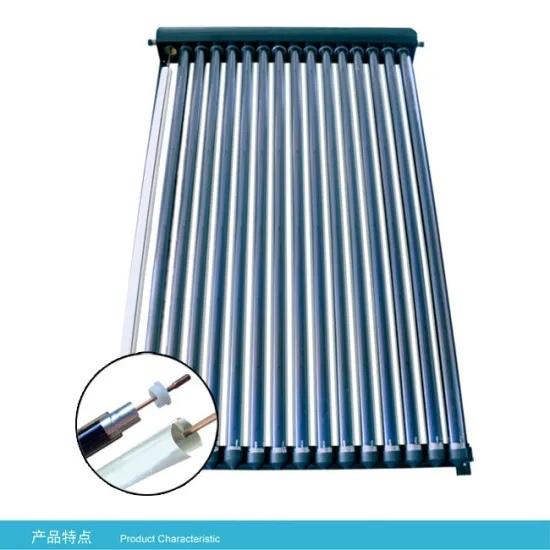 Pressure solar collector drain back with copper heating pipe evacuated tubes