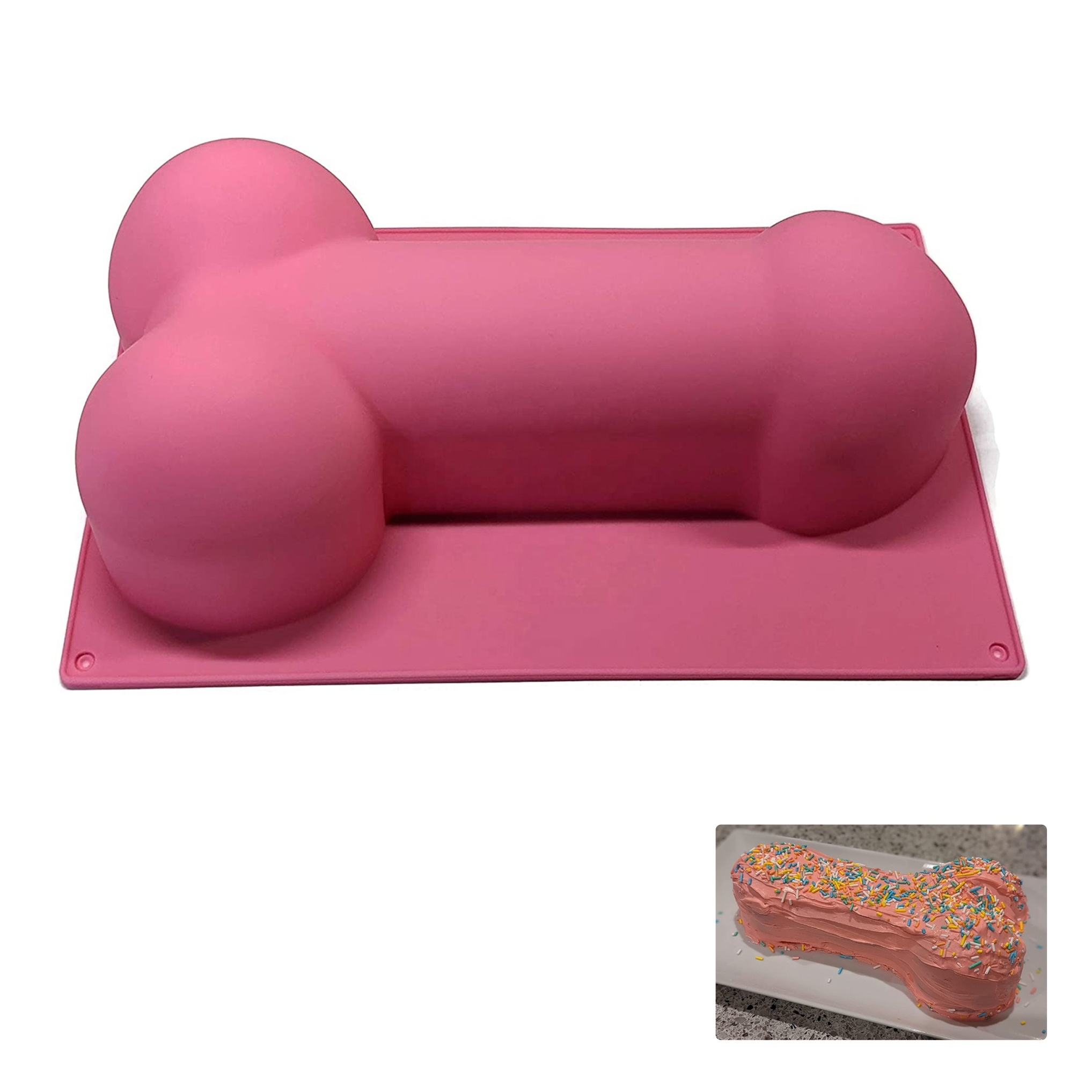 Food Grade Silicone Hooligan Penis  Cake Candle Mold Silicone Funny Cake Baking Molds for  Birthday Party