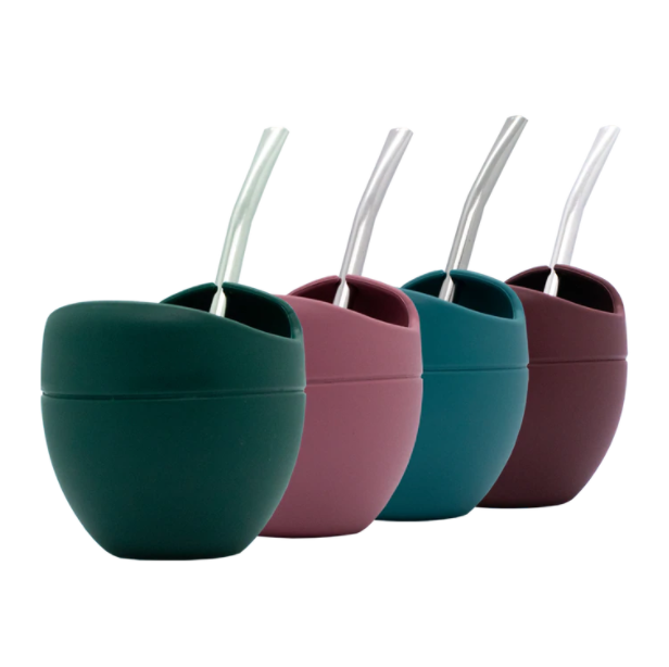 Hot Products Mateo Tea Cup Silicone Yerba Mate Gourd and Bombilla Set With Stainless Steel Straw