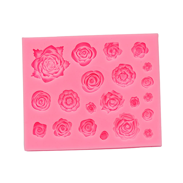 3D Three-dimensional Rose Molding Silicone Mold Sugar Cake Tool Chocolate Mold