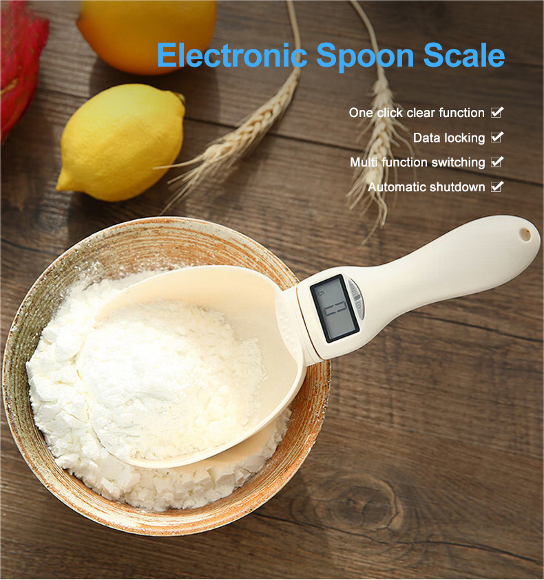 Hand Held Lcd Portable Food Weight Measuring Digital 2 in 1 Spoon Scale