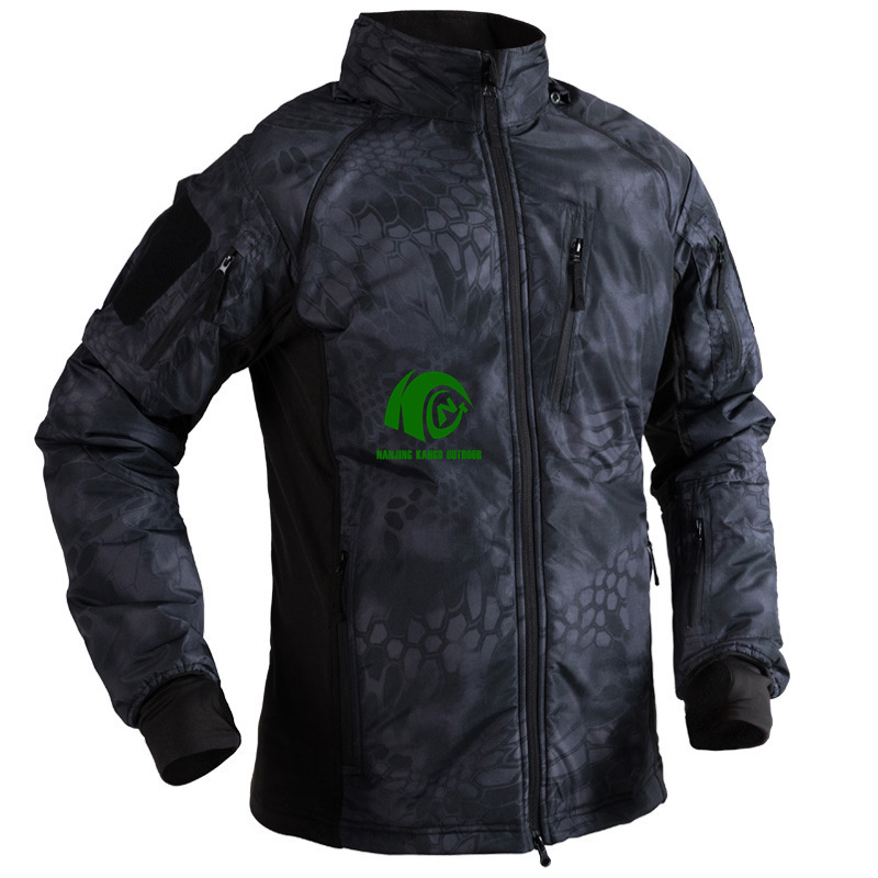 Kango Black Multicam Light Weight Waterproof and Breathable Windbreaker Jacket