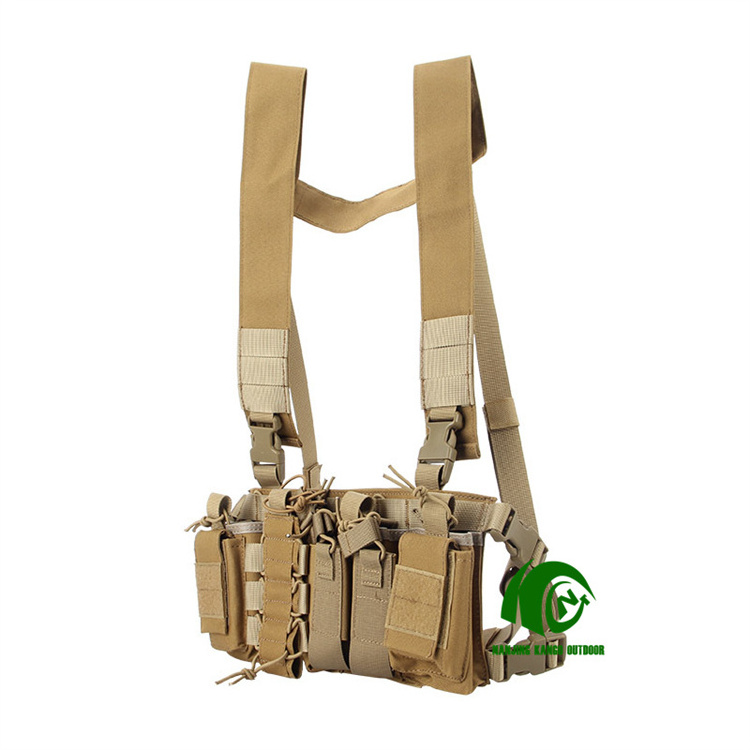 Kango Tactical Security Vest Customized Fashionable Brand Vest Chest Rig Tactical Camouflage Chest Rig Pouches