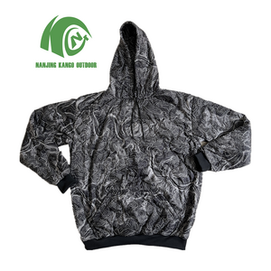 KANGO Camouflage Factory Made Water-resistant Woobie Hoodie with Zipper Warm Jacket