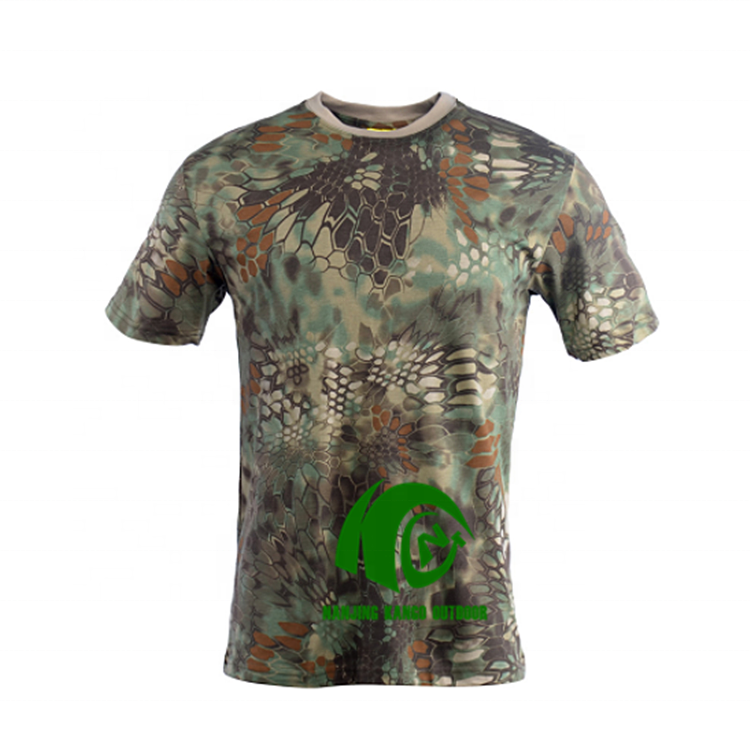 KANGO Factory Manufacturer men's t-shirts 100% Cotton wholesale camo t shirts high quality camo men's t-shirt