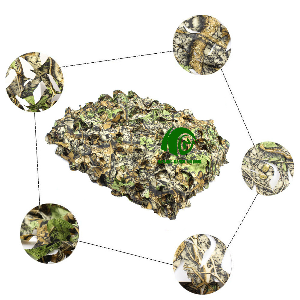 Kango Outdoor Training Camo Net Multispectral Durable Oxford Cloth Polyester Desert Camouflage Net for Decoration