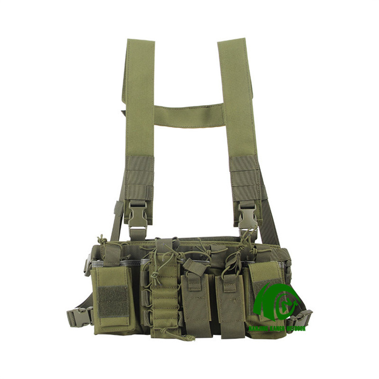 Kango Tactical Universal Chest Rig Bag Molle Radio Chest Rig Running Chest Rig Camouflage Pouch