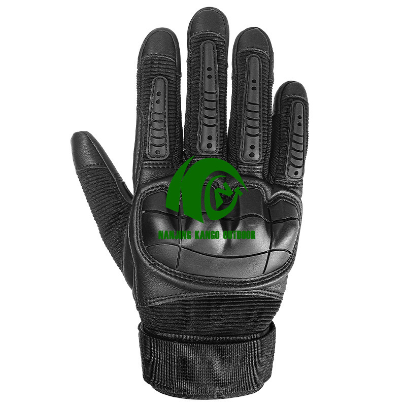 Kango Hard Knuckle Heavy Duty Touch Screen Full Finger Training Motorcycle Tactical Gloves