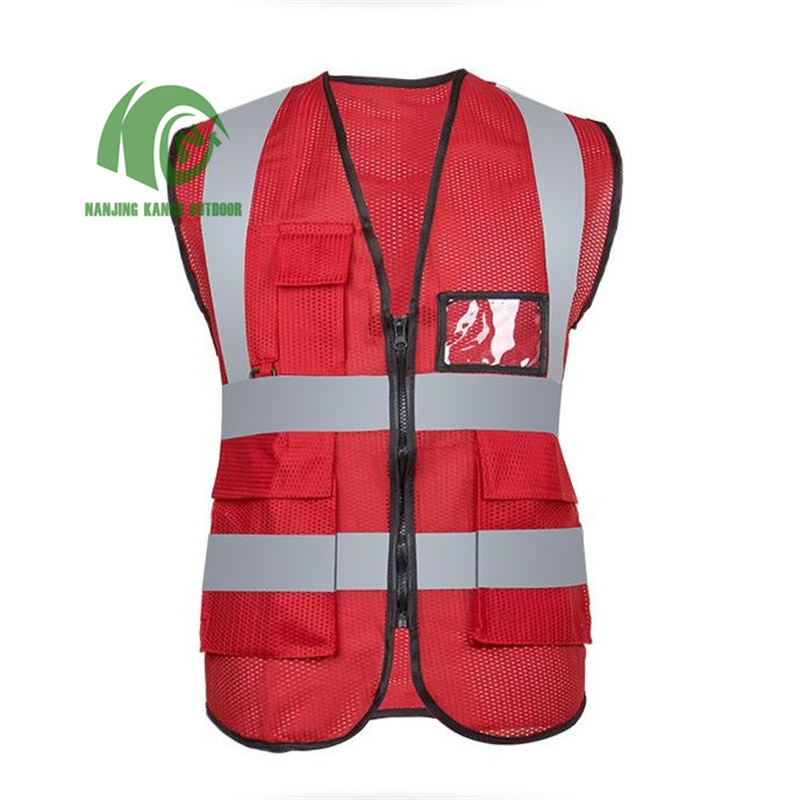 Kango reflective vest hi vis vest safety vests with pockets