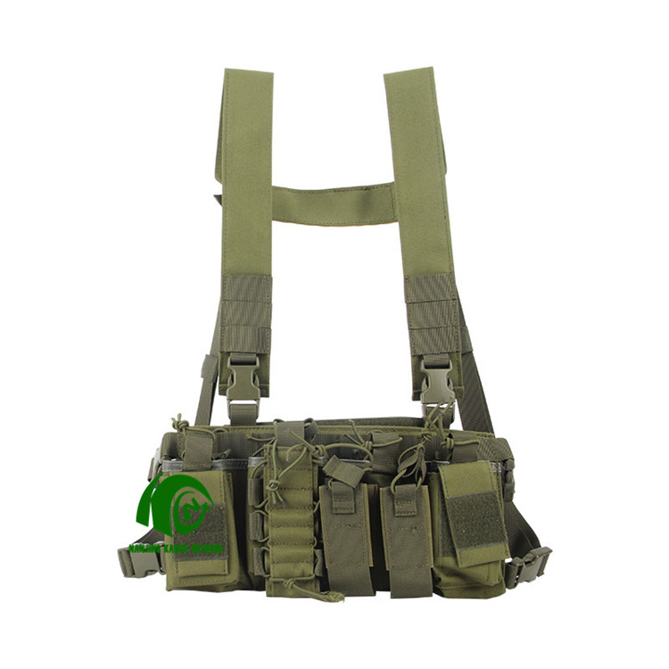 Kango Camouflage Quick Release Tactical Vest Adjust Chest Tools Rig Bag Tactical Chest Rig