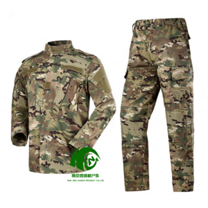 KANGO Men's Tactical Uniform Camouflage tactical Training Sets Sports Hiking Camping Clothes