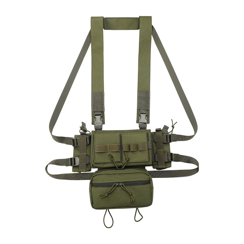 Kango Adjustable Molle Magazine Pouch Chest Rig Tactical Vest Tactical Chest Rig Bag Recon Chest Rig