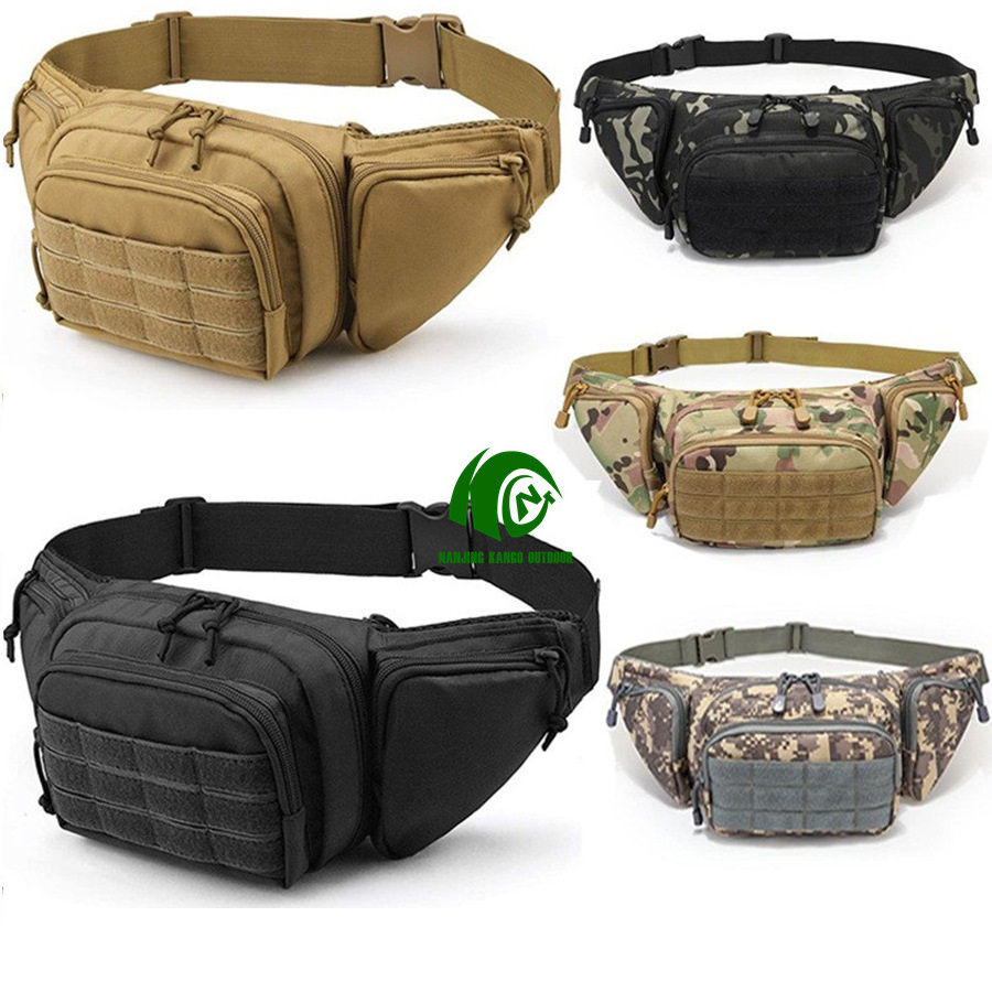 Kango Ready Gear Fanny Pack Concealed Molle Training Belt Carry Pouch Holster Tactical Waist Bag