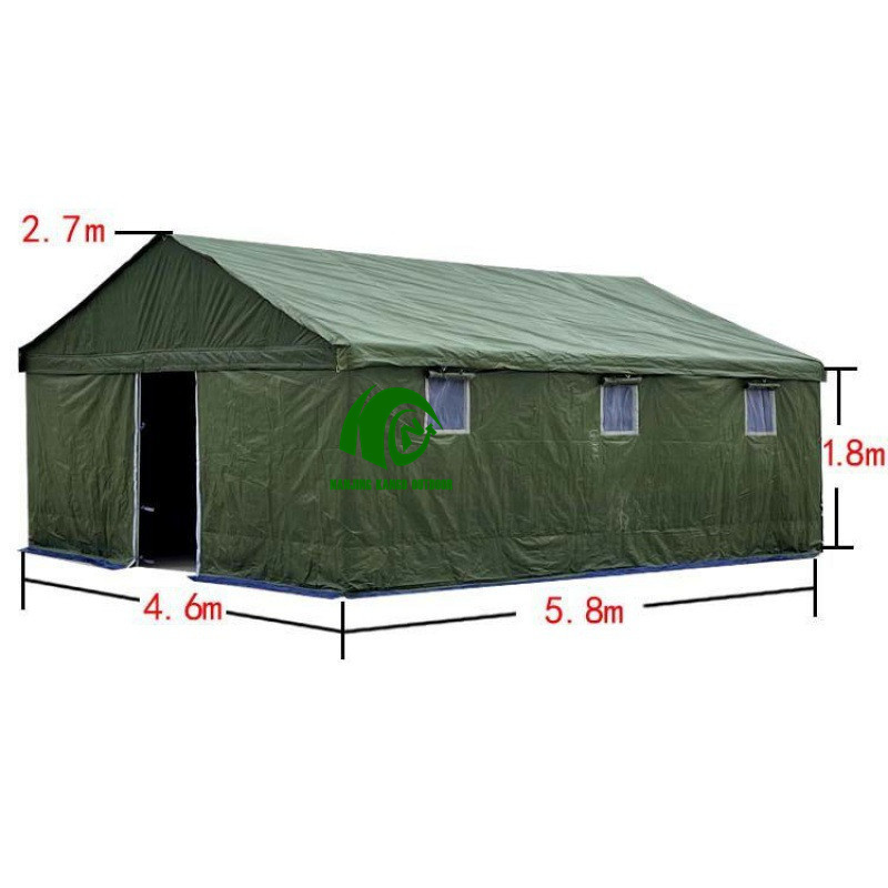 Kango Custom Outdoor Olive Green Camping Inflatable Waterproof Canvas Emergency Shelter Heavy Duty Rescue Disaster Relief Tent