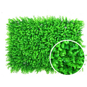 Kango artificial plastic boxwood hedge moss grass indoor plant vertical panels leaves green wall system for decoration