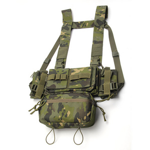 Kango Adjustable Molle Magazine Pouch Chest Rig Tactical Vest Tactical Chest Rig Bag Recon Chest Rig