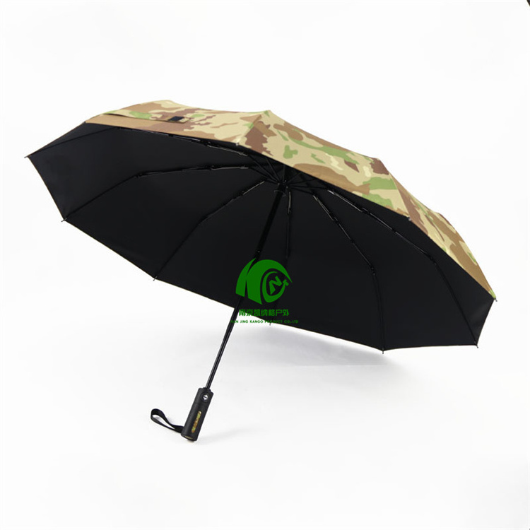 Kango High Quality Windproof Beach Umbrella Portable Beach Camo Umbrella Automatic Camo Umbrella