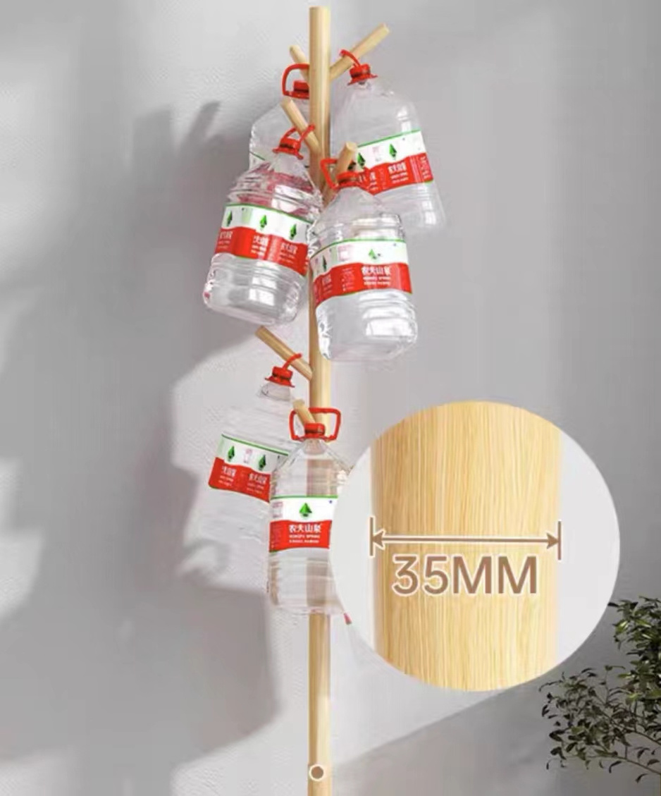 Living Room Furniture Modern Clothes Tree Shaped Wooden Stand Cloths Coat Hanger Rack