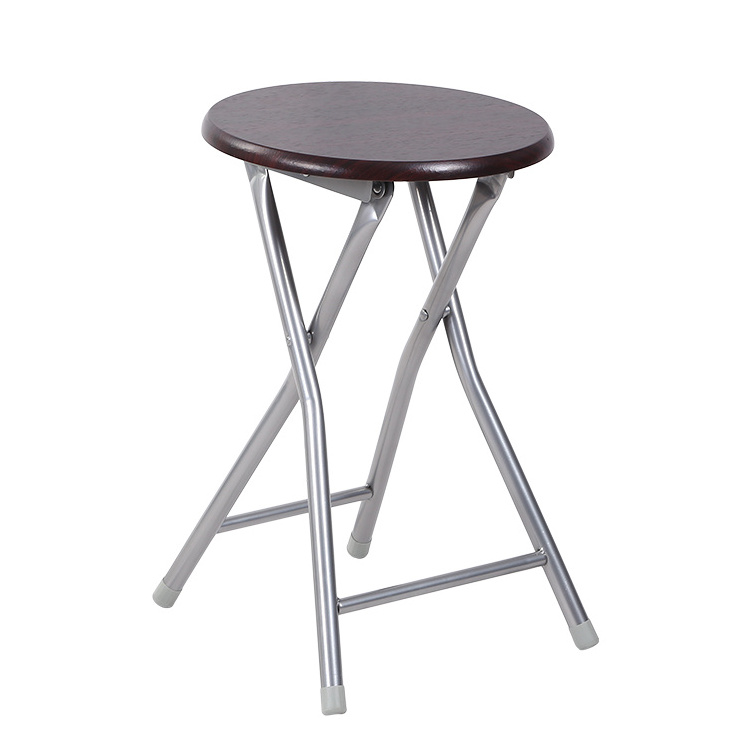 MDF Seat with Metal Tube Folding Stool for Indoor and Outdoor