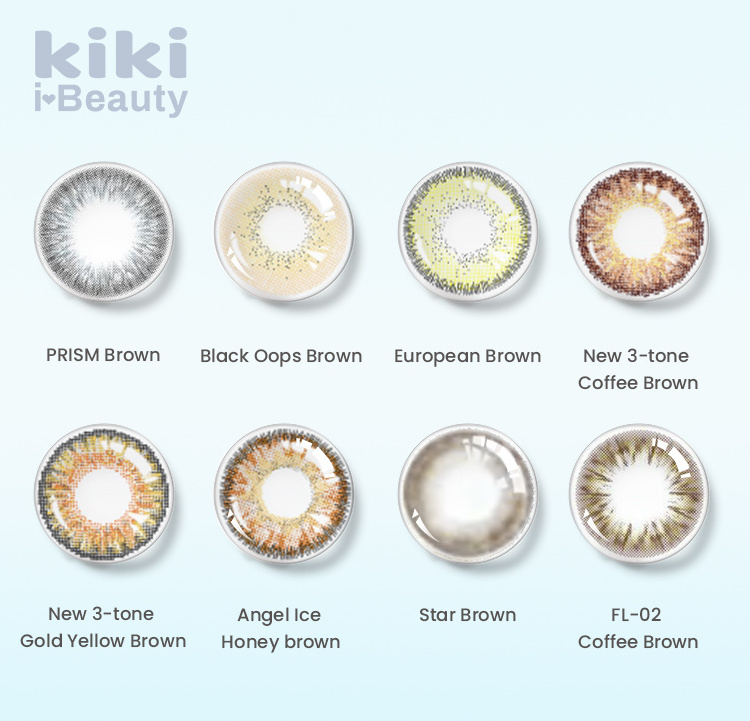 KIKI Beauty Hot Sale Promotion Color Contact Lens 12 Colors Len Eye Contact Lenses Color Contact Soft and Natural Eye Cosmetic