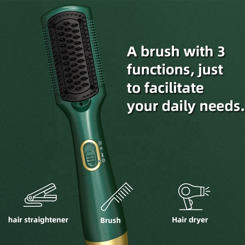 KangRoad Negative ions Hair Dryer Brush Comb One Step Temperature Adjust BLDC Hot Air Blower Brush