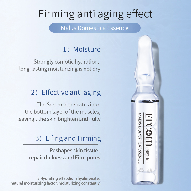 Private Label Hot Sale High Quality OEM Anti Wrinkle Anti Aging Moisturizing Brightening Apple Stem Cell Serum For Face