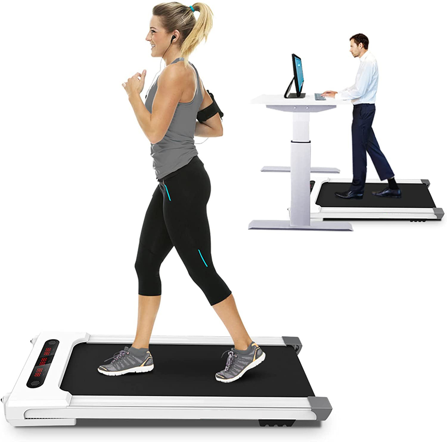 Motorized Gym Equipment Remote Control Running Machine Walking Running Electric Portable Mini Treadmill