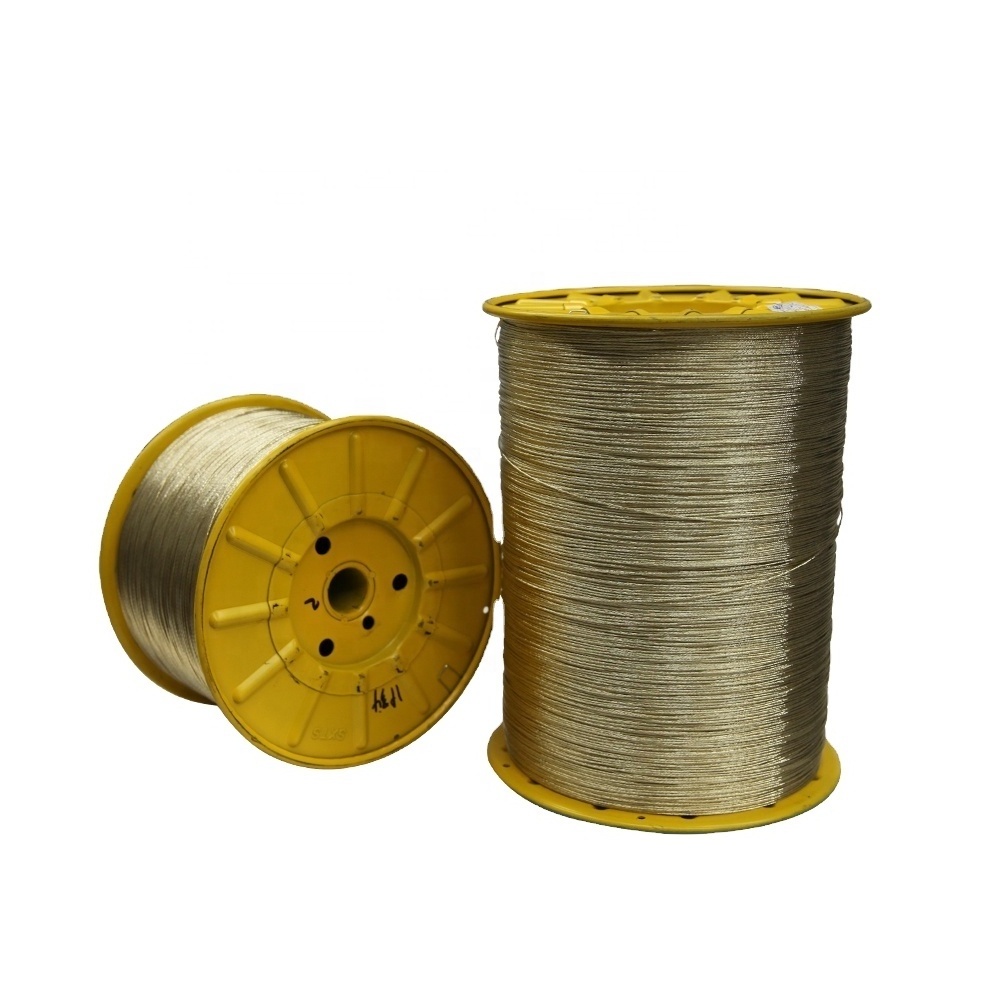 Brass Coated no scratch  0.25+6+12*0.225HT Good Resilience Steel Cord for Radial Tyre