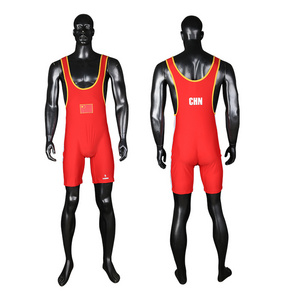 Customized Factory Wholesale Weightlifting Uniform High Quality professional weightlifting uniforms men's wrestling singlets