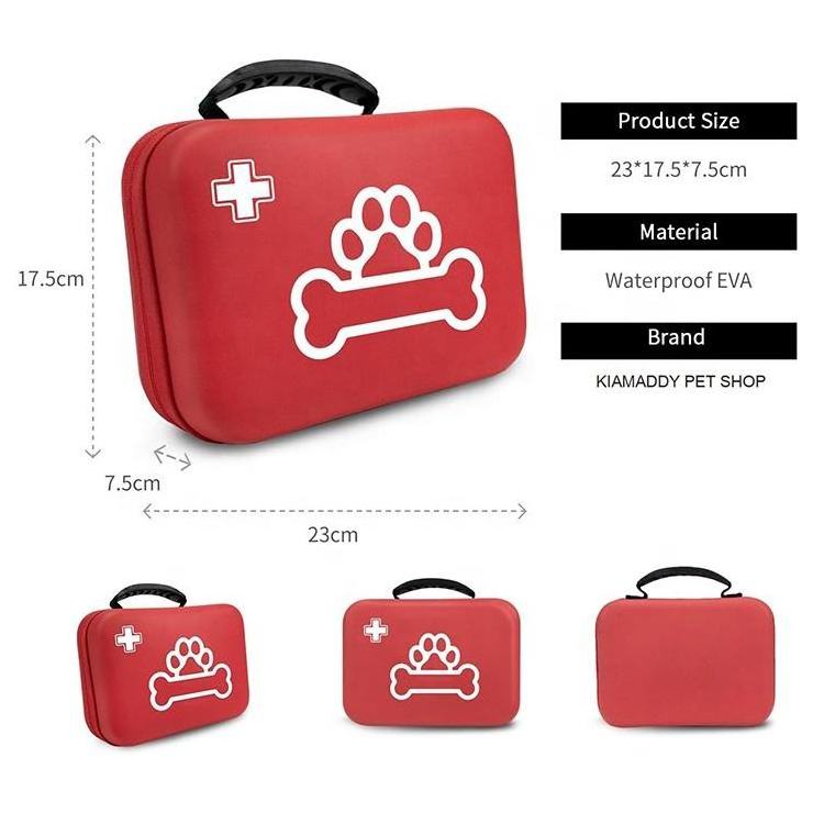 Suitable For Portable Pet Red First Aid Kit Specifically Designed For Pets Travel Outdoor Adventure Dog Medical First Aid Kit