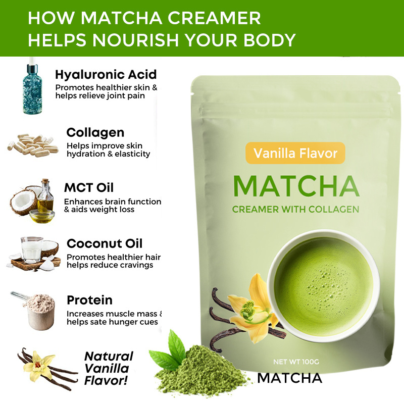 matcha powder matcha tea Collagen powder for the skin whitening tea Keto matcha latte Turmeric latte powder